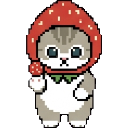Strawberry meow sprite