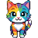 rainbow cat sprite