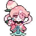 Peach blossom cookie sprite