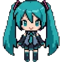 Мику x2 sprite