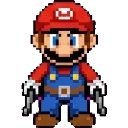 Supa Gangster Mario sprite