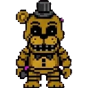 Withired Golden Freddy sprite