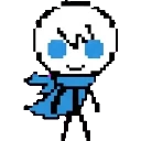 Blue stickman sprite