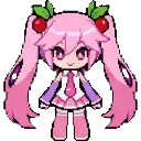 Strawberry Miku sprite
