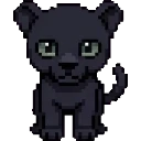 Shadow The Black Panther Cub sprite