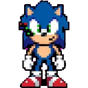 Pibby Sonic sprite