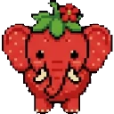 Strawberry Elephant sprite