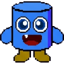 Mr. Blue Marshmallow sprite