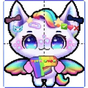 mochi rainbow 🧡🟠✅❤️🔴❌ sprite