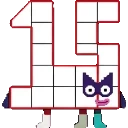 Numberblocks 15 sprite