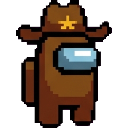 Among Us Sheriff sprite