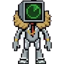 Neon J sprite