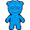 Blue sour patch kid sprite