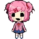 Scary Natsuki sprite
