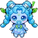 BabyAerofrutigerbubbleaeromamabluepingcute sprite