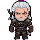 Geralt of Rivia sprite