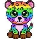 Tiggy the rainbow tiger sprite