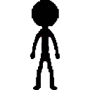 Black Stickman sprite