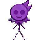 Purple stickman sprite