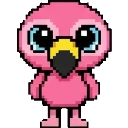 Gilda The Rainbow Flying Flamingo sprite