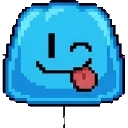 Blue gelatin sprite