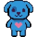 Blue dog sprite