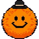 Orange Needoh Fuzzball sprite
