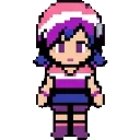 Genderfluid flag sprite