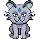 Cute Grey Cat sprite