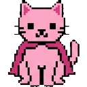 Lovely pink cat sprite