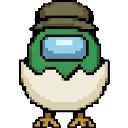 Green Among Us Chicken sprite