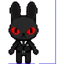 Red-eyed rabbit sprite