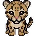 Cloudy the Clouded Leopard Cub sprite
