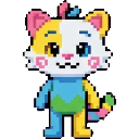 cat pink sprite