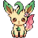 Strawberry leafeon sprite