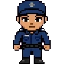 Singapore male officer sprite