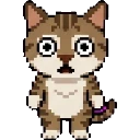 Shocked cat sprite
