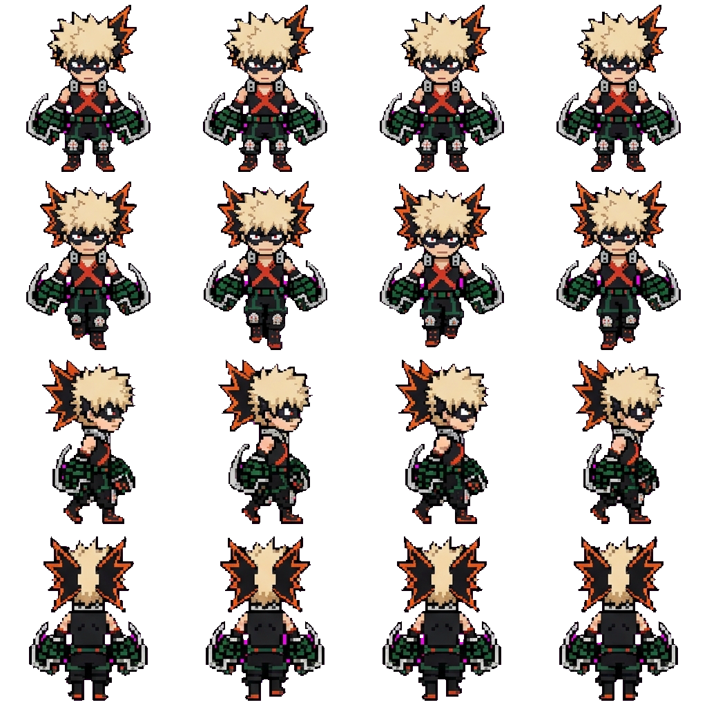 Katsuki Bakugo movement sprite