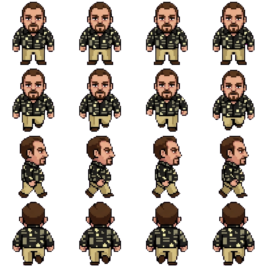 Roman bellic movement sprite