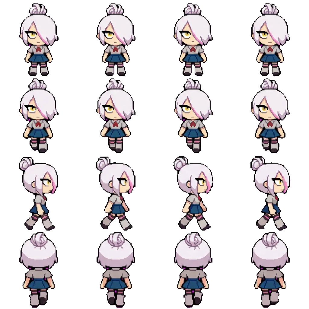 Meg movement sprite