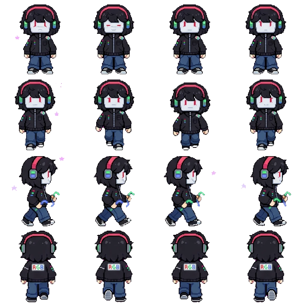 Printer movement sprite