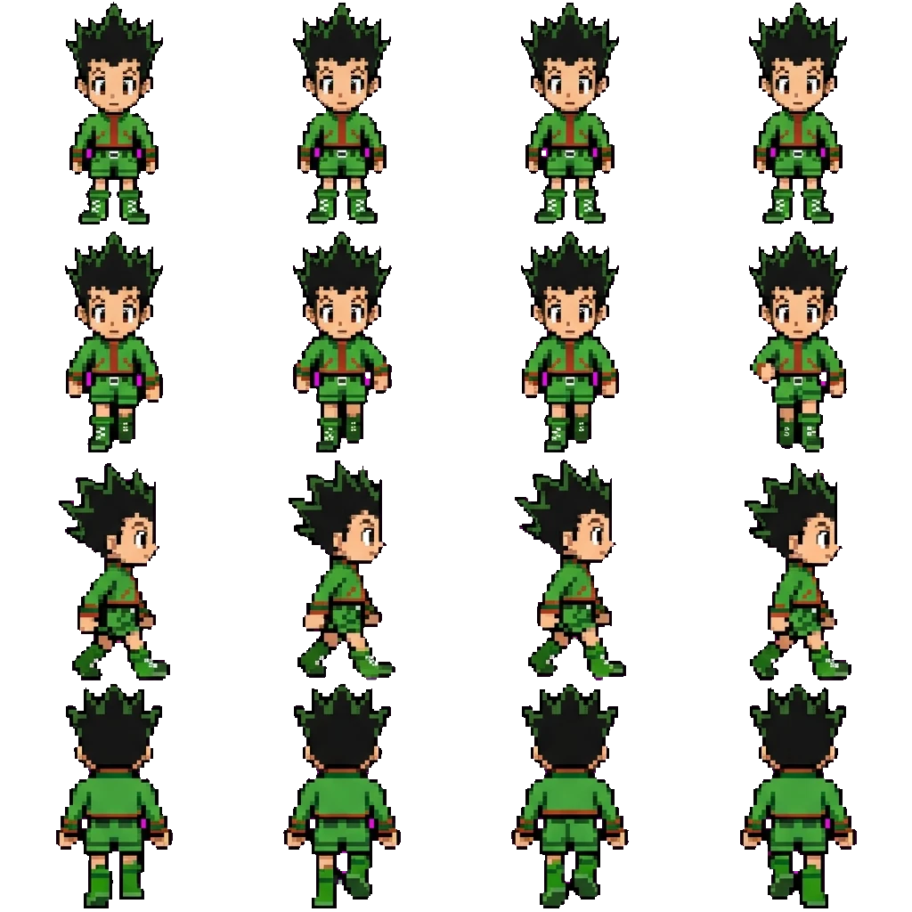 Gon Freecss movement sprite