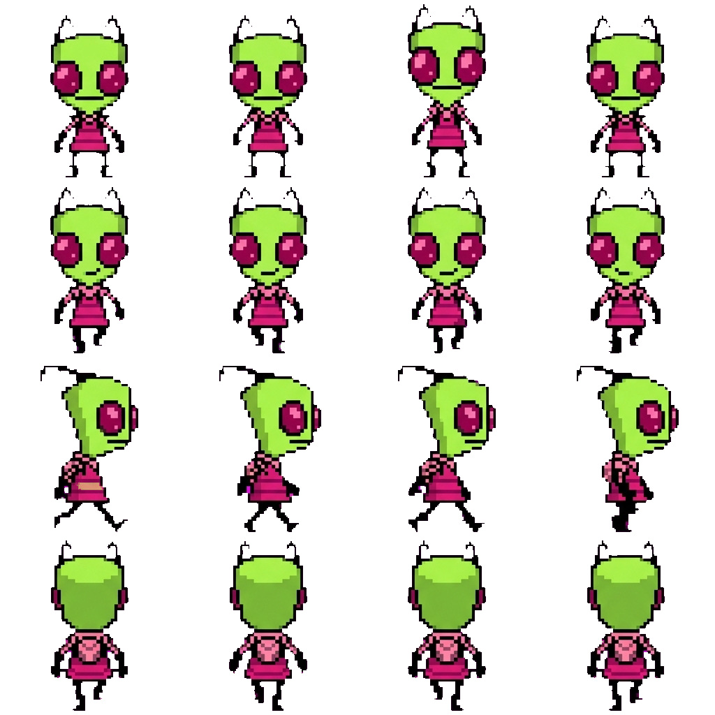 Zim movement sprite