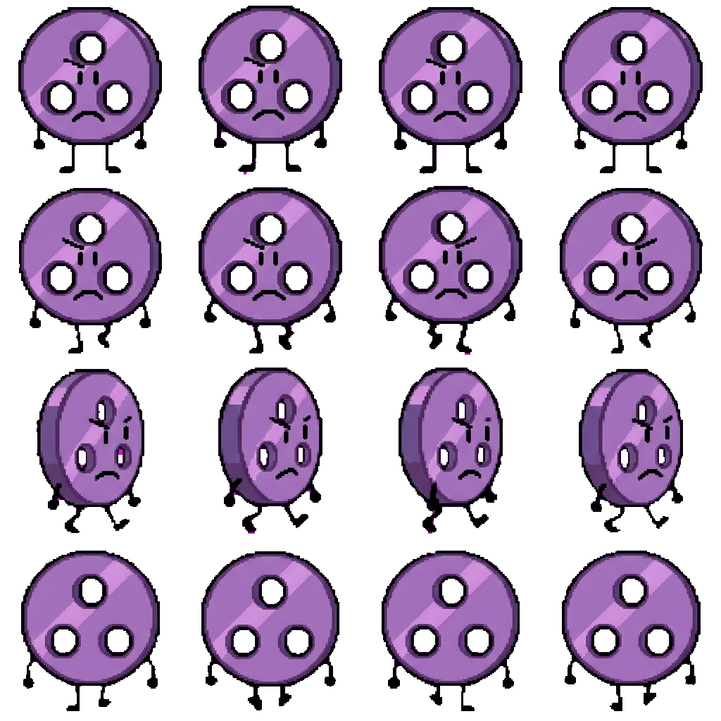 Button movement sprite