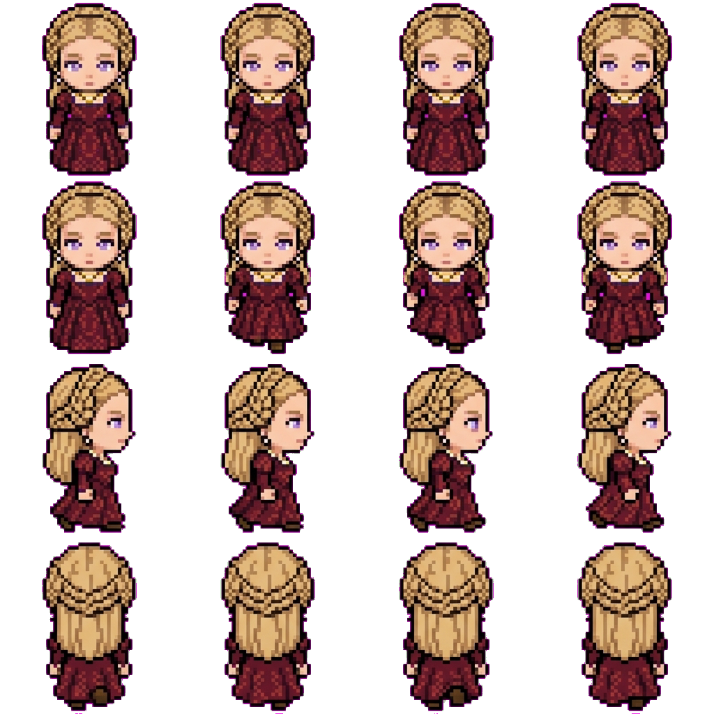 Daella Targaryen movement sprite