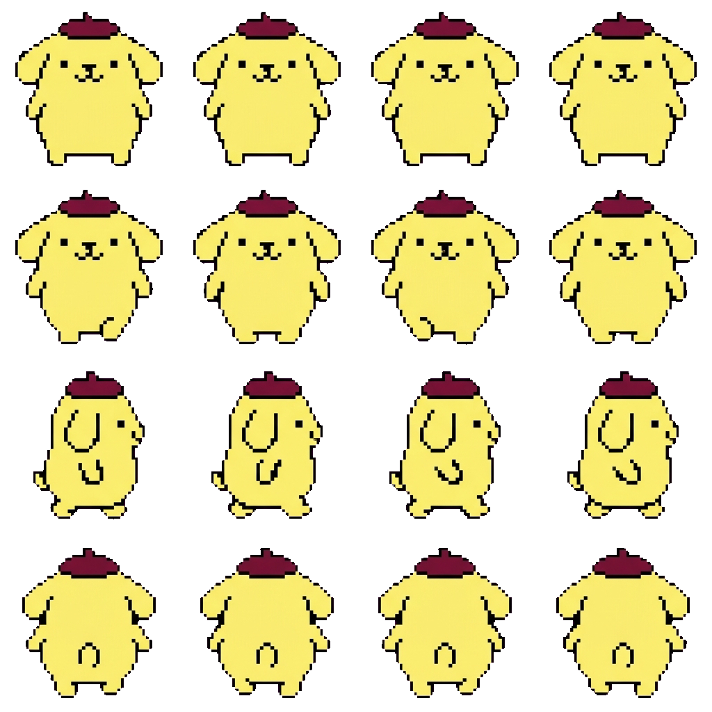 Pompompurin movement sprite