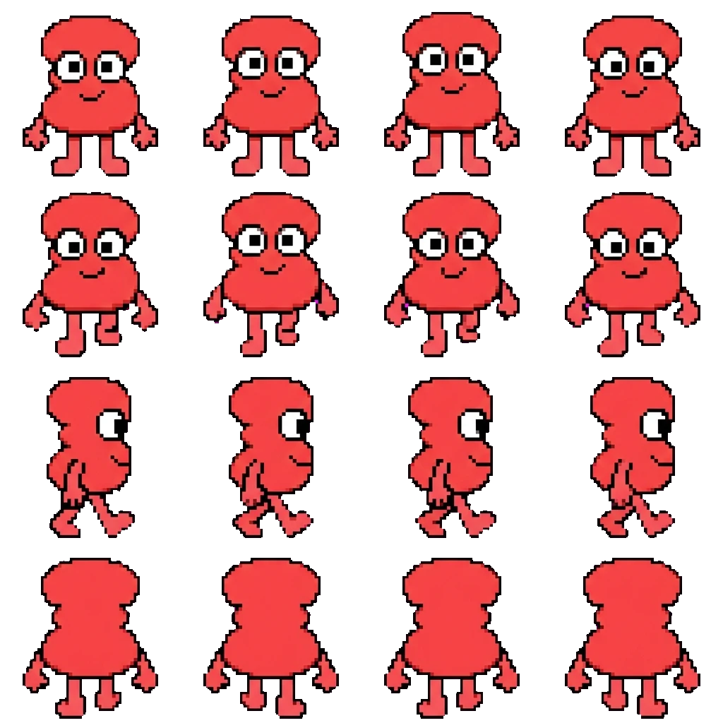 Three movement sprite