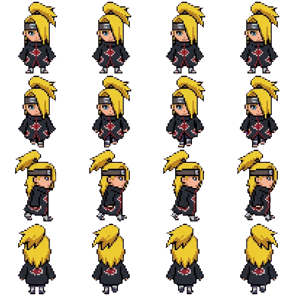 Deidara movement sprite