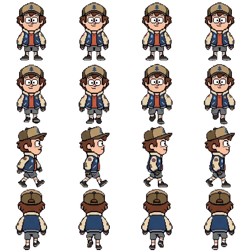 Dipper movement sprite