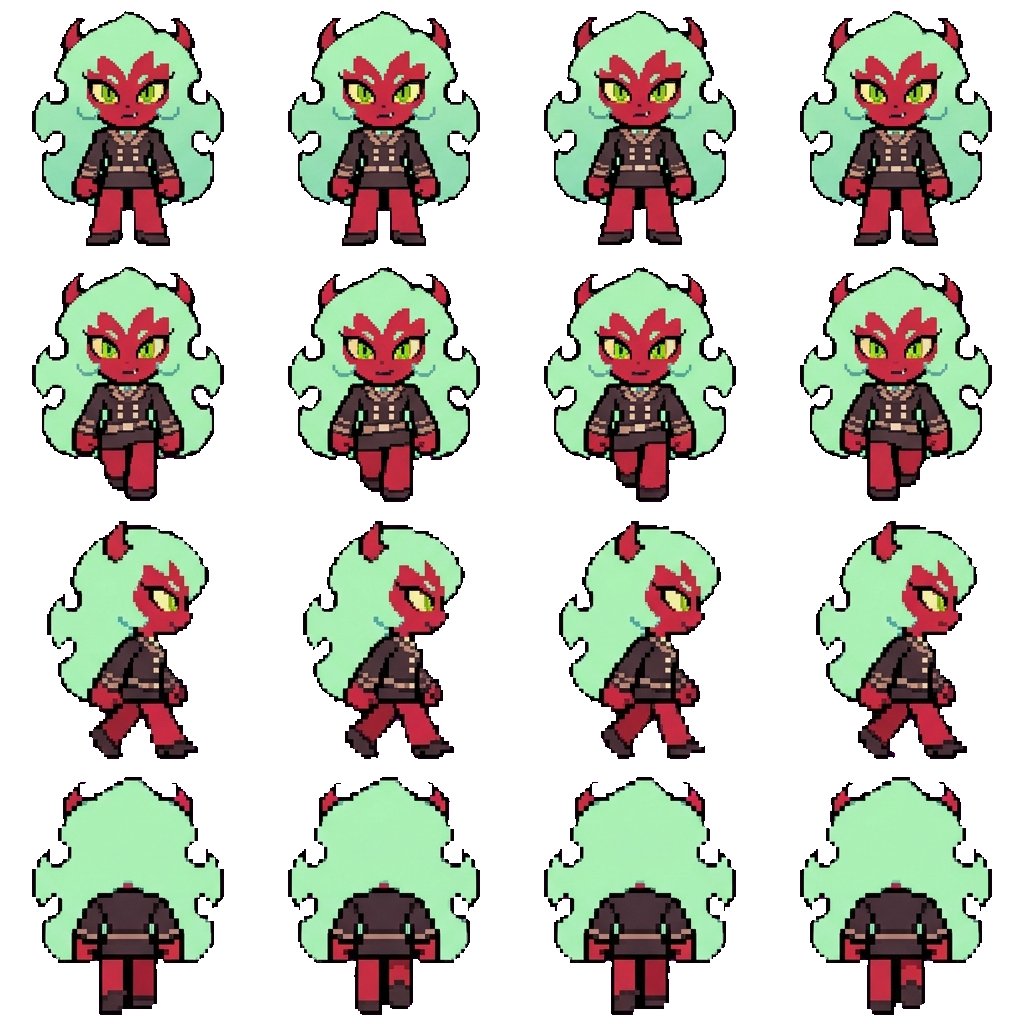 Scanty movement sprite